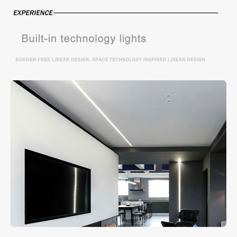 LED linijinis lubinis šviestuvas